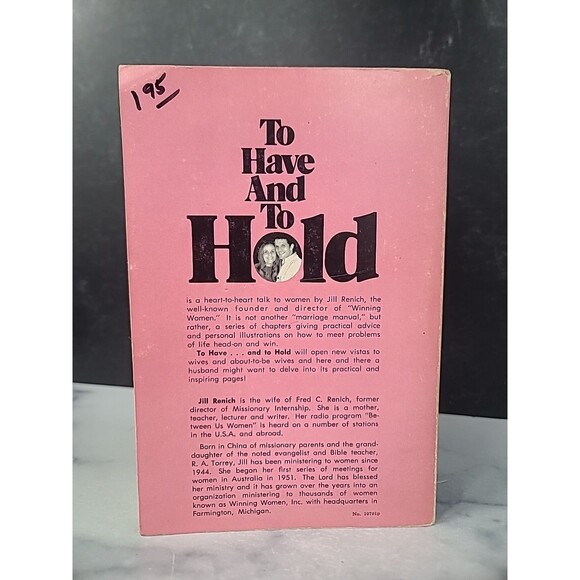 To Have And To Hold By Jill Renich Paperback - Picture 9 of 10